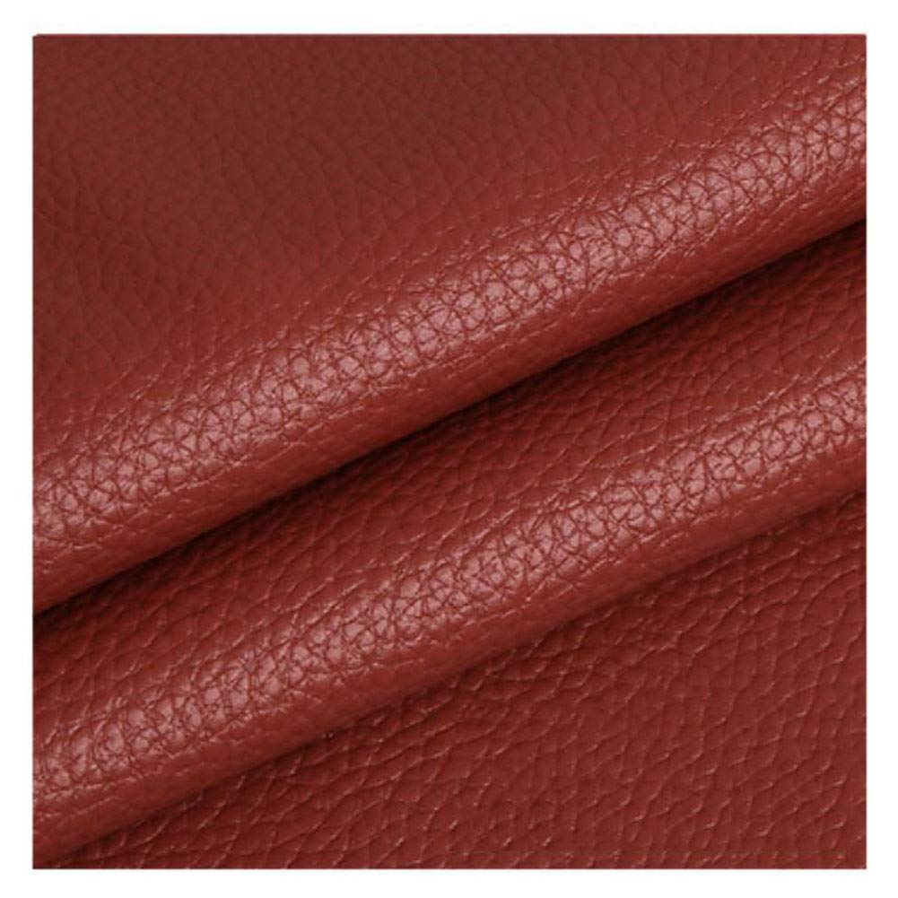 Faux cuir souple couleur oseille 1,38x4m pour réfection de siège