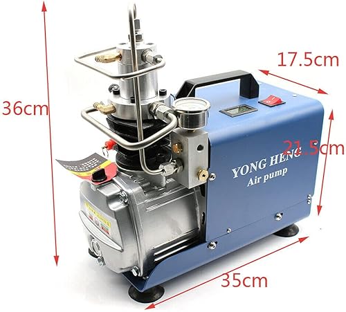 Miniatura 3 de BJTDLLX Bomba de compresor de aire de alta presión, Bomba de aire eléctrica Bomba de compresor de aire PCP, estación de llenado de paintball de
