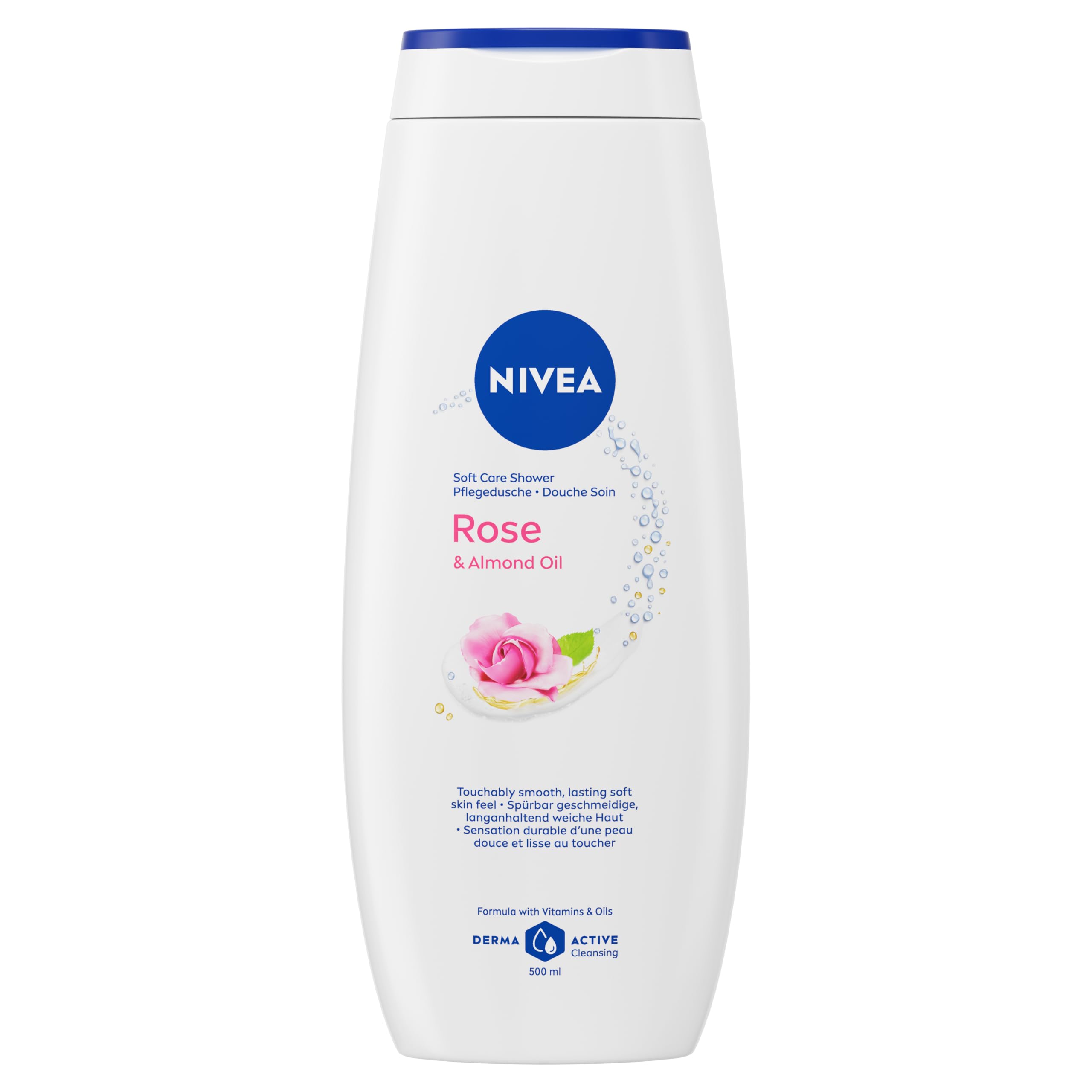 Nivea Caring Shower Gel Indulgent Moisture Rose Cream, 500 ml