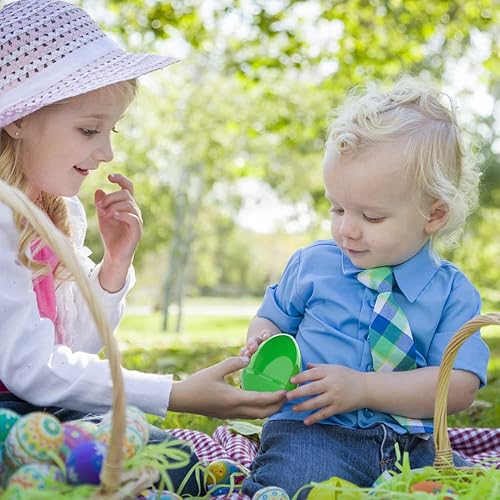 Miniatura 8 de JOICEE Rellenos de huevos de Pascua con autos y aviones de tracción hacia atrás huevos de Pascua de plástico con 24 piezas de autos y aviones