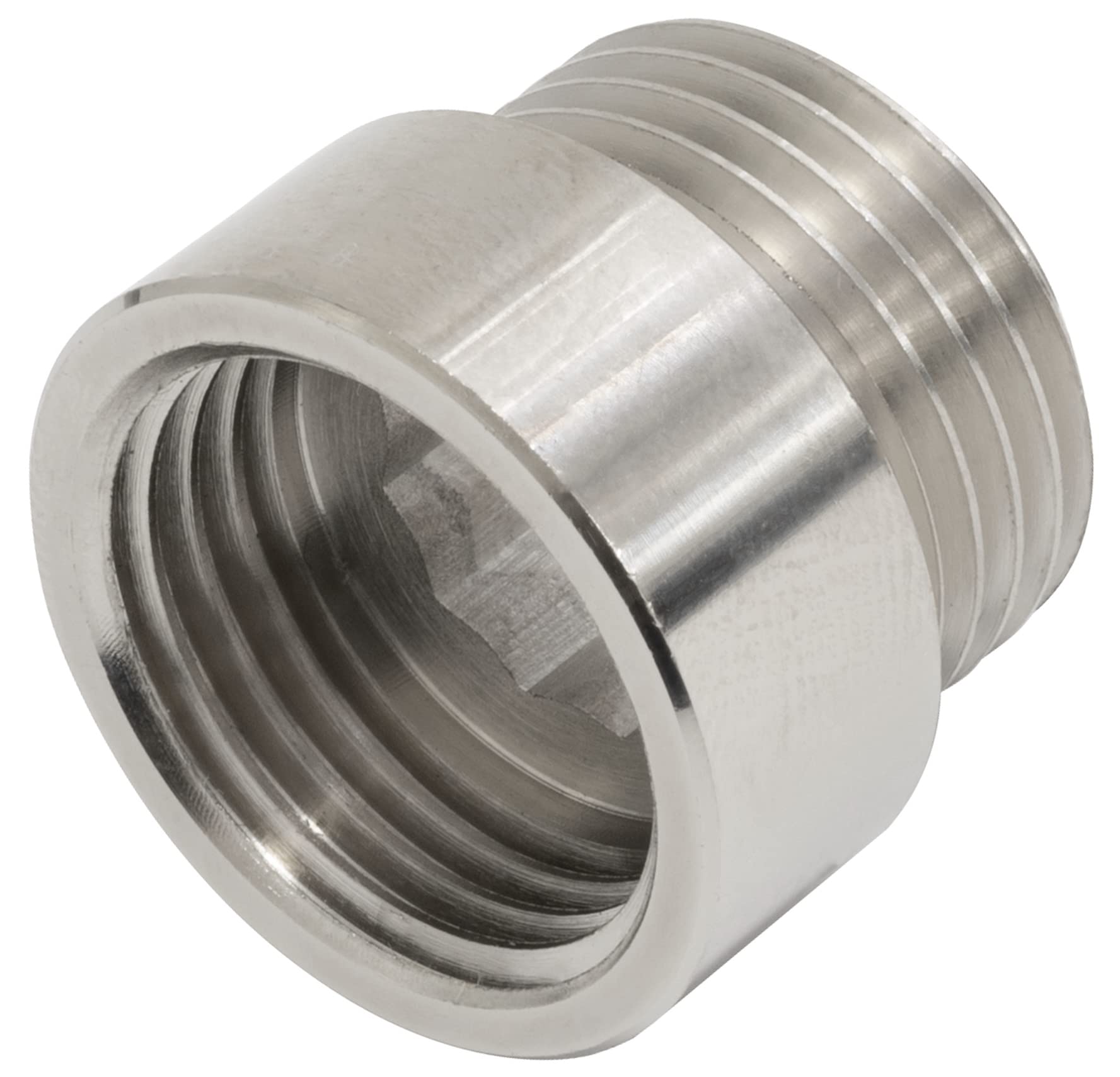 AERZETIX - Racor Prolongación de Unión Recto para Atornillar - Rosca Macho/Hembra 1/2" - Longitud 10mm - en Metal — view 2