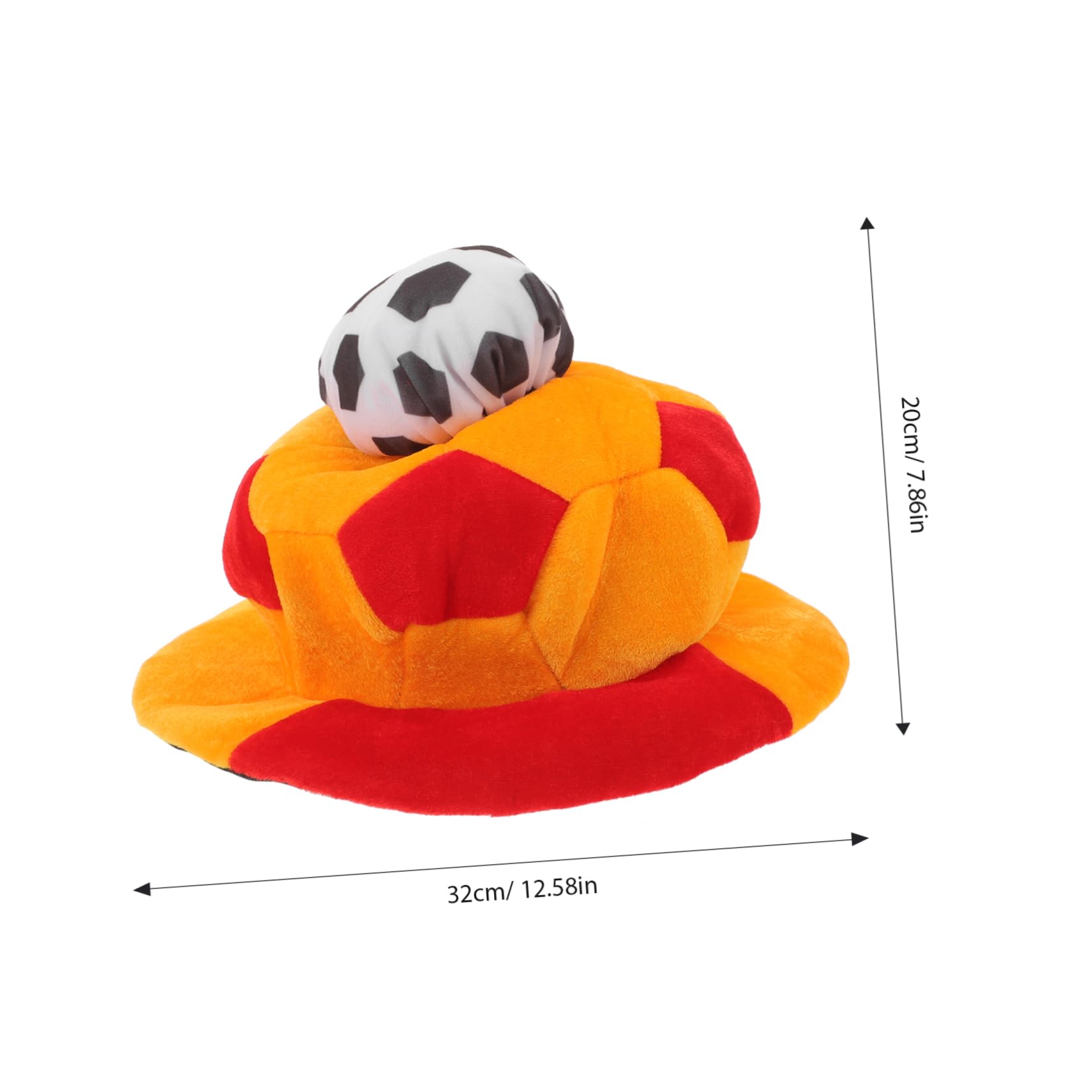 PRETYZOOM gorra de accesorios fútbol Accesorio de fútbol de divertido sombrero deportivo accesorio de sombrero animador sintió