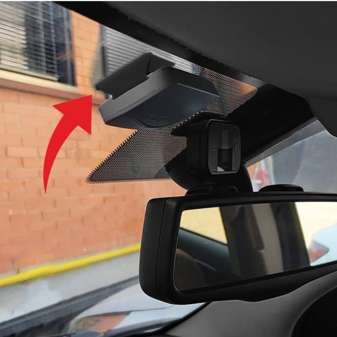 Clip Adesiva Telepedaggio 3x3cm Nero - Supporto Removibile Per Telepass E Viacard - Foto 4