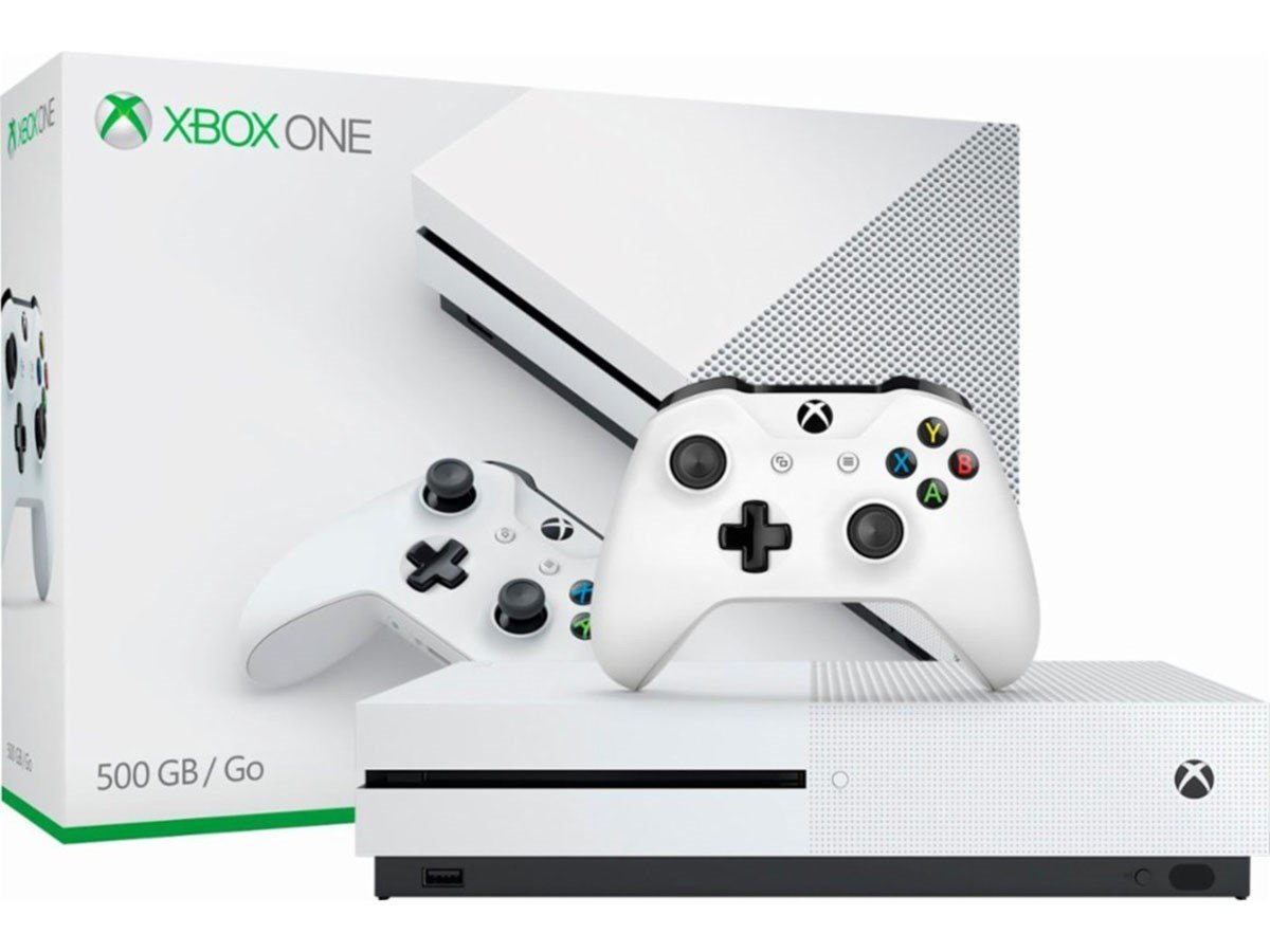 Microsoft - Xbox One S 500GB Console - White - ZQ9-00028 (Renewed)