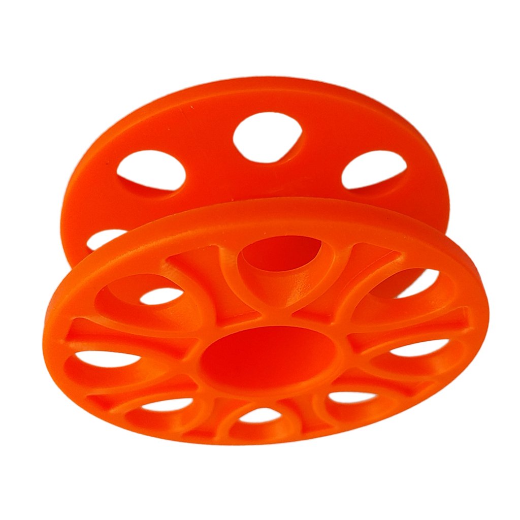MagiDeal Bobine de Dévidoir Plongée sous-Marine Diving Spool Bobine de Ligne de Plongée en Plastique - Orange, comme Décrit