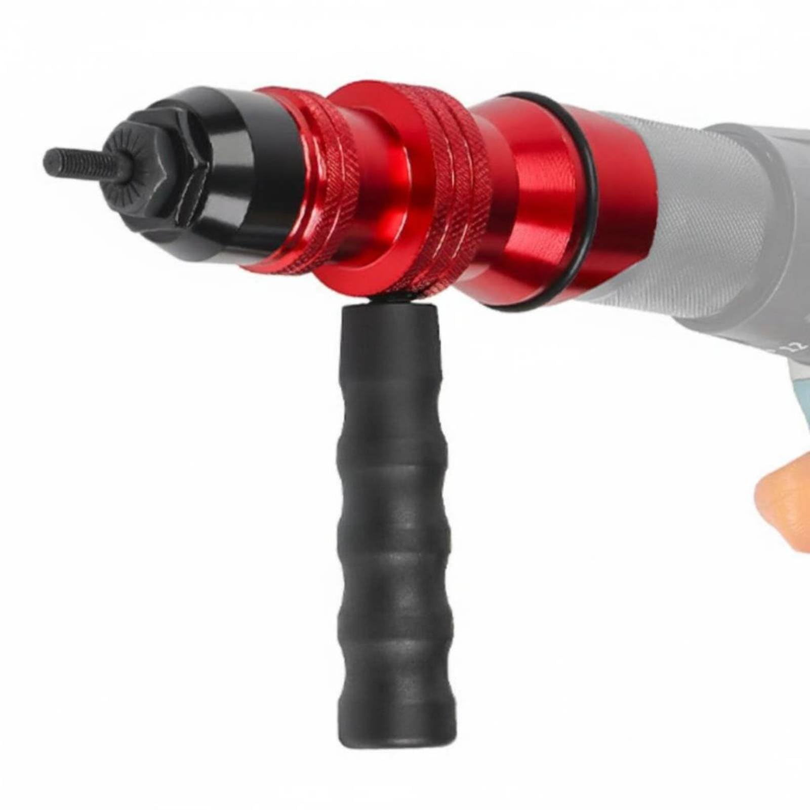 Adattatore Rivetti Elettrico Kit di Utensili per Rivetti Mandrini E Inserti Multipli Impugnatura Antiscivolo Corpo Robusto in Acciaio Funzione di