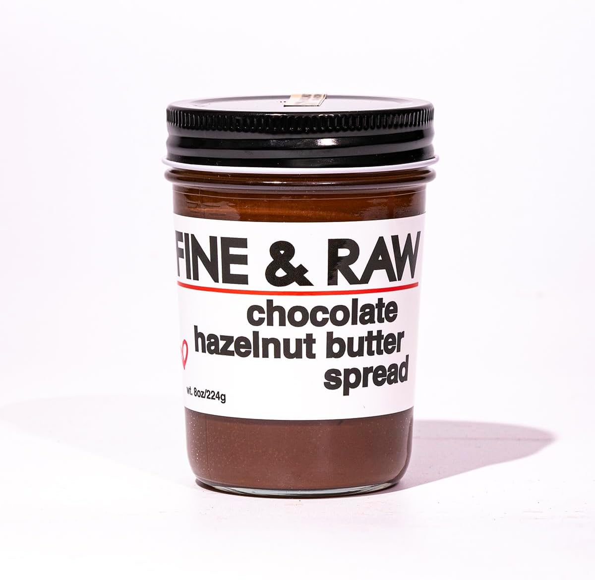 Fine & Raw Chocolate Hazelnut Butter Spread 8 Ounce – Clean Ingredients, Vegan, and Organic Chocolate Hazelnut Spread, Healthy Chocolate Hazelnut Spread (Chocolate Hazelnut)