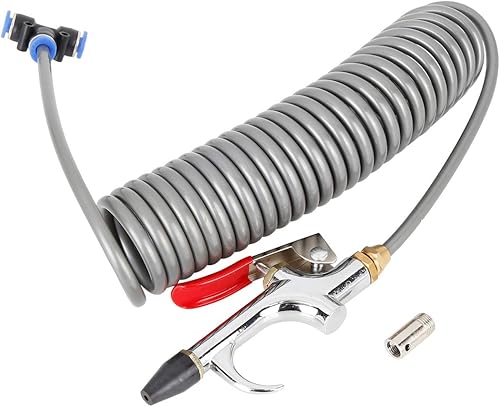 X AUTOHAUX Kit de pistola de soplado de aire para coche 6 en 1 con boquillas intercambiables Conjunto de herramientas de compresor de aire