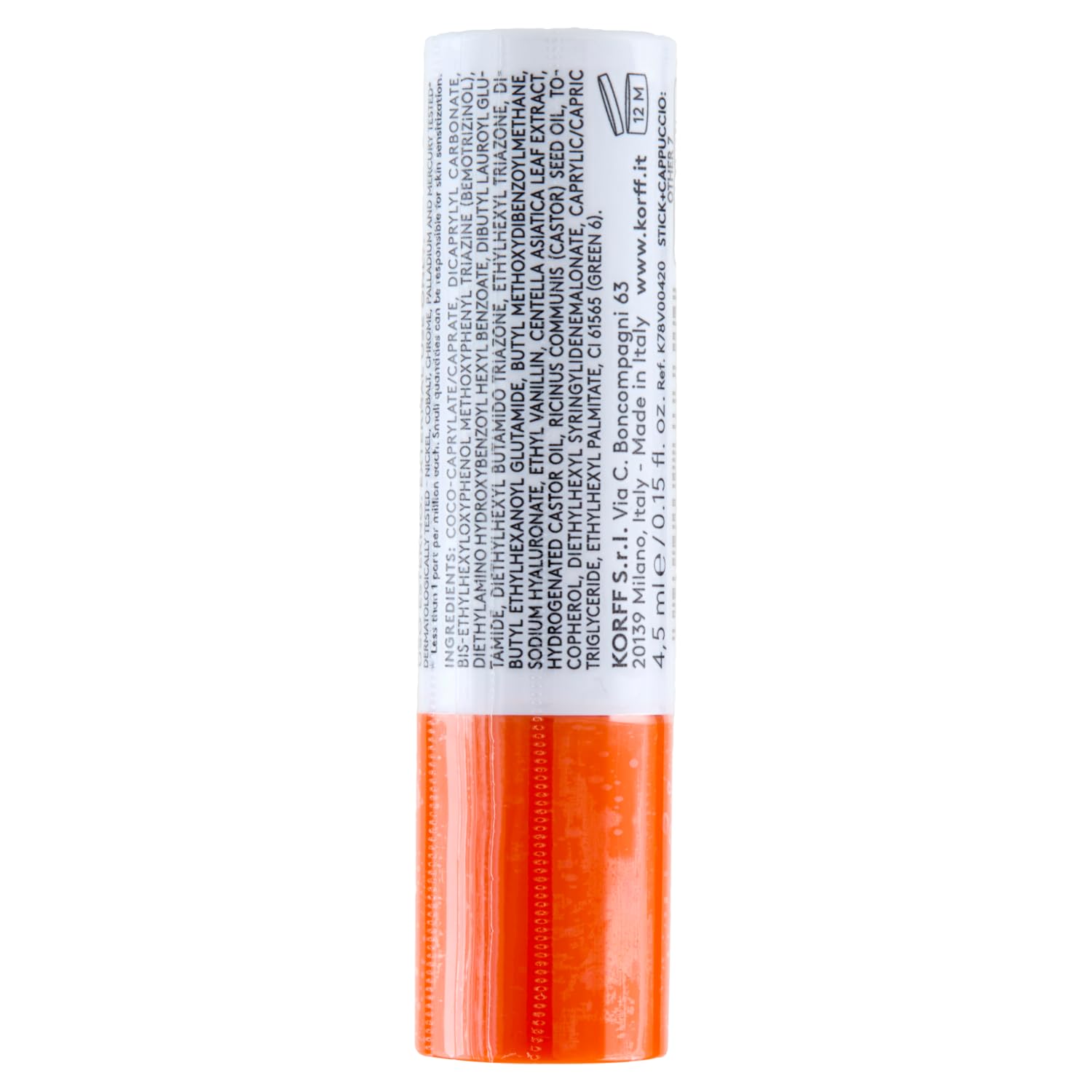 Korff 365 Protection, Stick Labbra SPF50+, Protezione Molto Alta, 4,5 ml