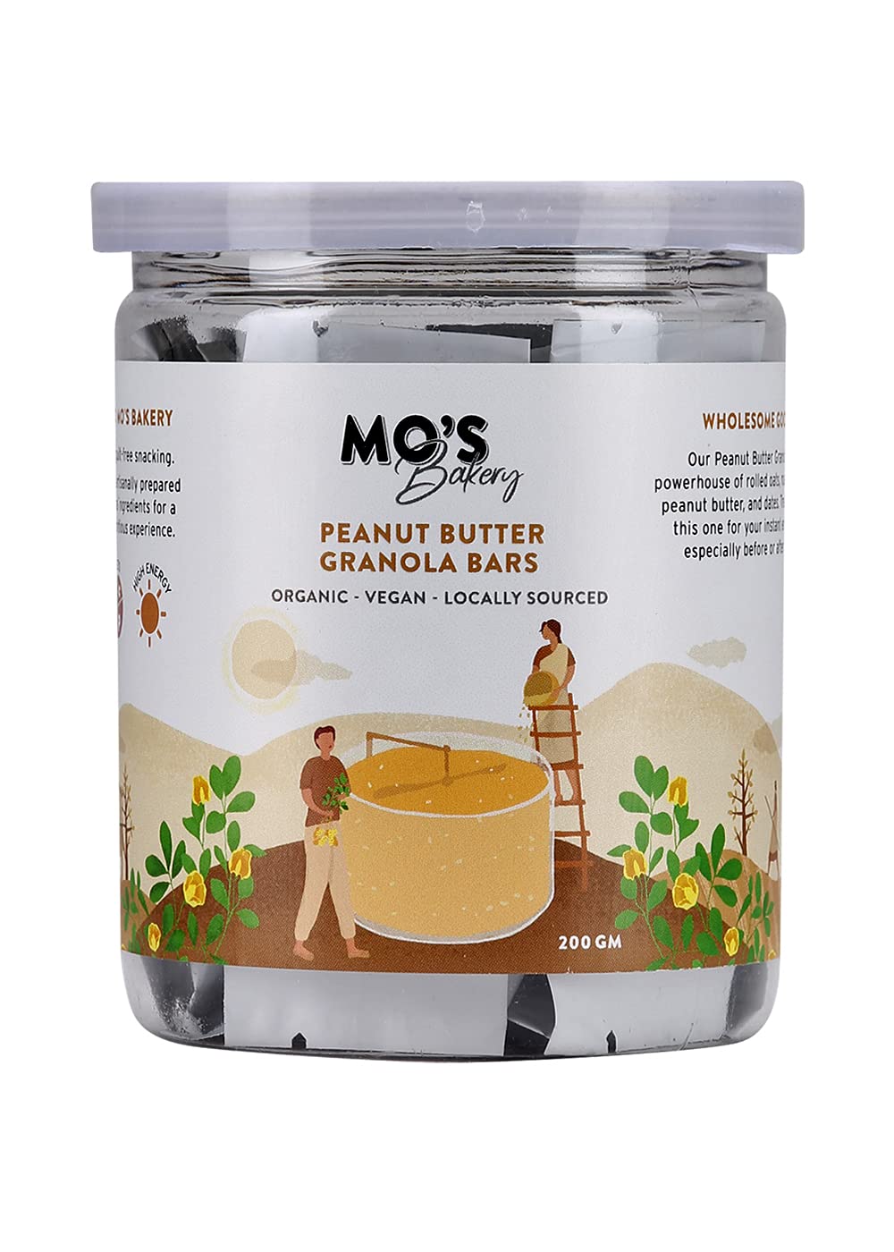 Mos Peanut Butter Granola Bars | 200 G | Rich Smooth Peanut Butter Granola Snack Bars| All Natural and Delicious | Keto Diet Bars | Vegan & Gluten Free (B092ZVK11K) Amazon Price History, Amazon Price Tracker