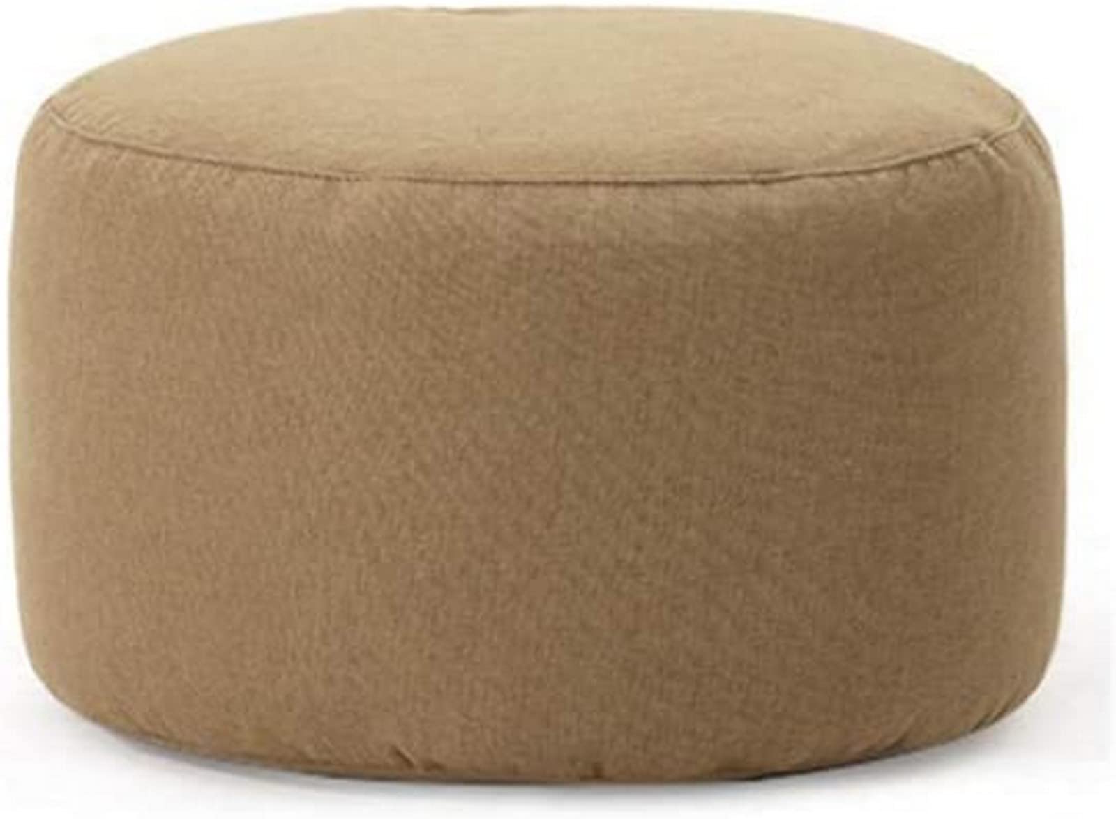 Pouf Respirant en Tissu Marron pour Créer un Coin Lecture Zen dans la Chambre