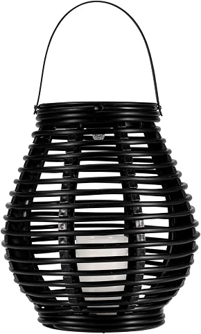 Pauleen 48293 Lanterna LED Sunshine Glow Set da 2 188mm Nero, Marrone IP44 Lampada Solare 0.05 W