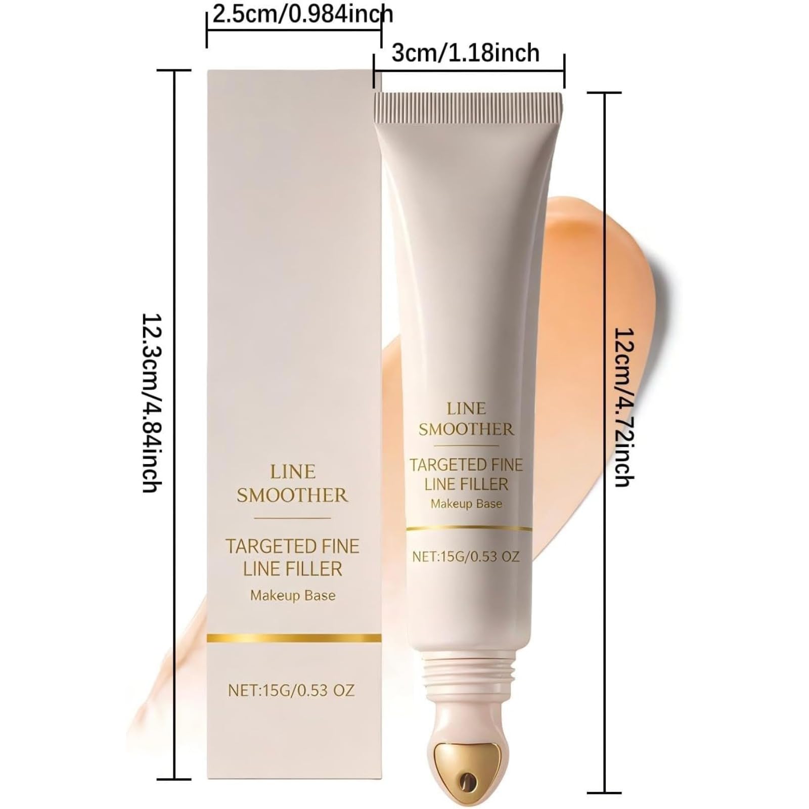 Make-up-Grundierung, Glättet Den Teint, Gleicht Falten Aus, Kaschiert Sofort Poren Und Feine Linien, Leichte Feuchtigkeitsbasis Für Reife Haut, Ideal Für Alltag, Büro Und Reisen (5pcs)