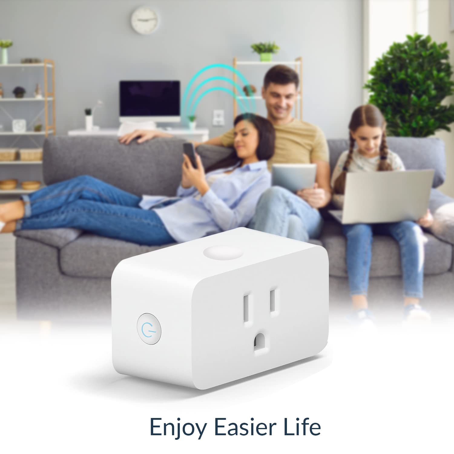 WBM Smart WiFi Socket Voice and App Control Plug White — view 5