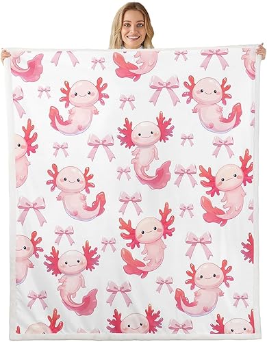 Miniatura 18 de Manta de franela de mariposa, diseño de animales de jardín de fantasía y mariposas coloridas para decoración de habitaciones, manta