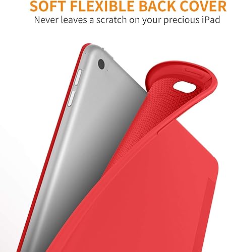 Miniatura 30 de DTTO Funda para iPad Mini de 5ª generación y iPad Mini 4, ultra delgada y ligera, con cubierta trasera de TPU suave, apagado y encendido automático