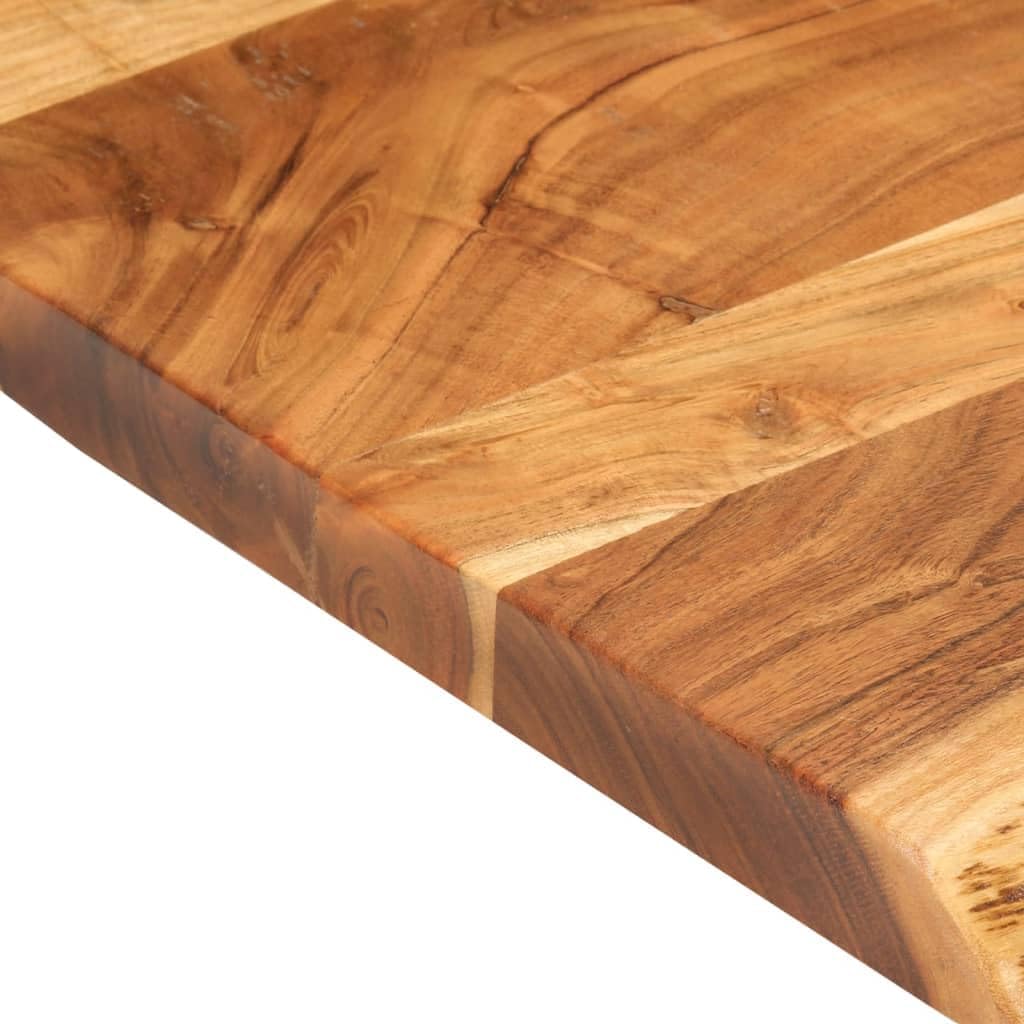 vidaXL Solid Wood Acacia Bathroom Vanity Top Worktop Washing Table Plate Floating Countertop Sink Console Wooden Home Interior 31.5"