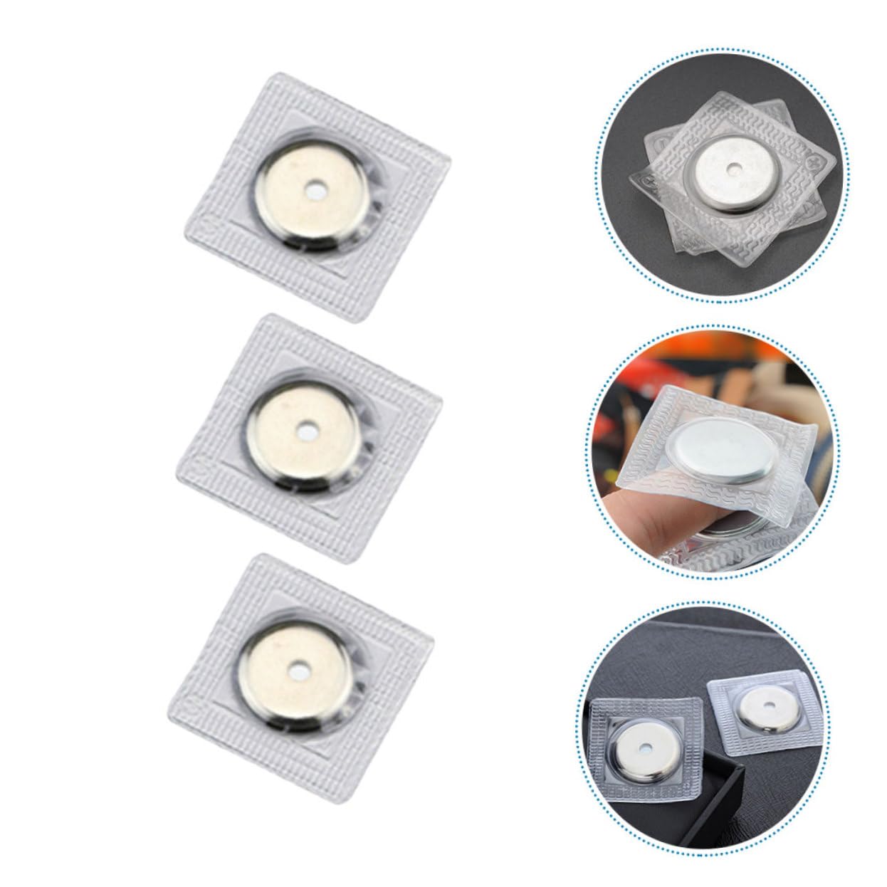 HAPINARY 50 Pares De Hebillas Magnéticas, Broches Magnéticos Para Coser, Broches Magnéticos Para Bolsos, Broches Para Ropa, Botones Magnéticos, Botones De Costura, Botones A Presión De