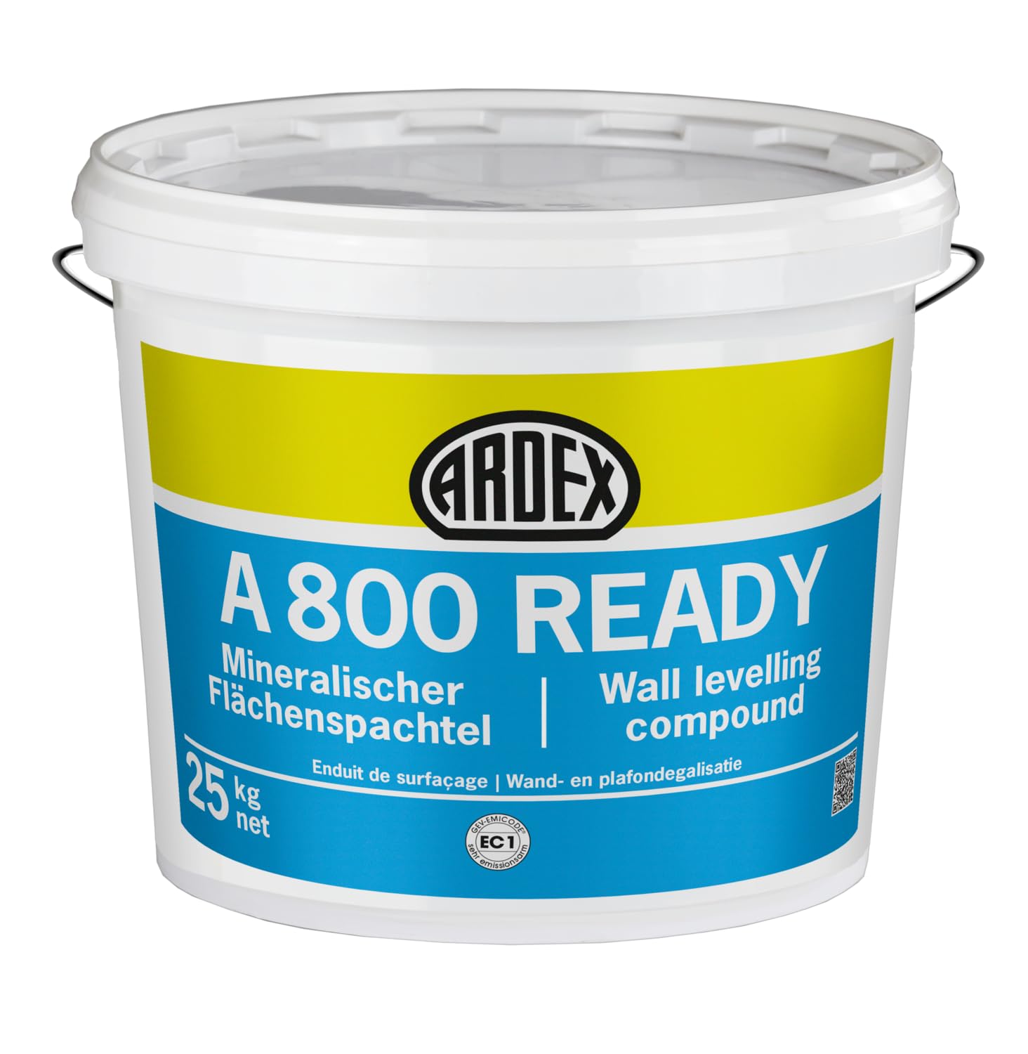 ARDEX A 800 READY - Mastic minéral blanc - 25 kg - Mastic prêt à l'emploi à base de résines de qualité supérieure et d'une forte proportion de charges minérales