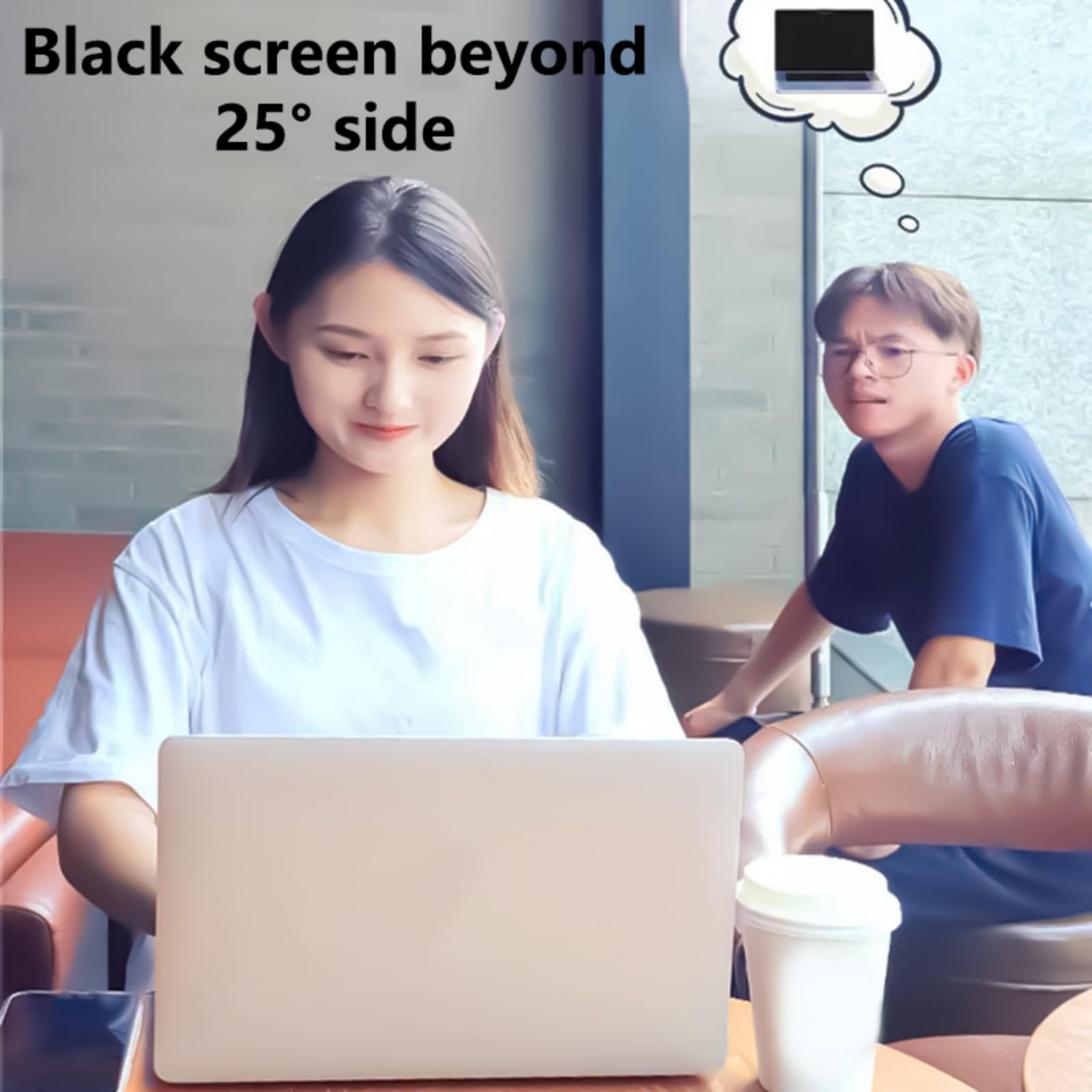 TTTLLNN Laptop Screen Privacy Filter with Attachment High Transparency Scratch for Travel 12-17Inch Optional