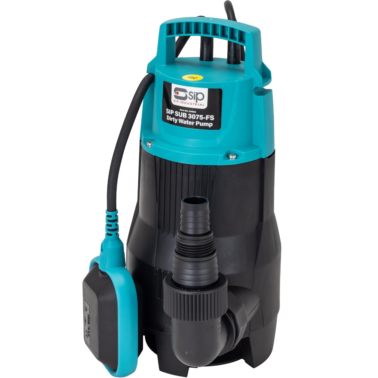 SIP SUB 3075 Submersible Dirty Water Pump 750W 14100L/hr Flow Rate Pool Drain with Float Switch 230V