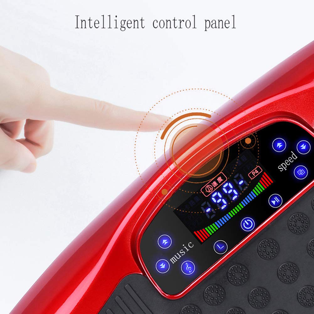 Piastra Vibrante Fitness con Telecomando, 120 velocità Regolare Macchina Dimagrante a Basso Rumore per Massaggiatore Vibrante Completo,Gold