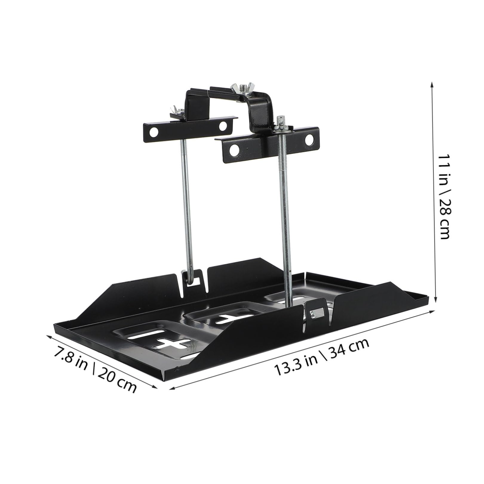 Support de Batterie Voiture Antirouille Fixation Stable et Maintien Charge Batterie Montage Facile pour Véhicule
