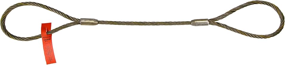 Lift-All Sling, Wire Rope, L4Ft, VLL2800Lb, Dia3/8In