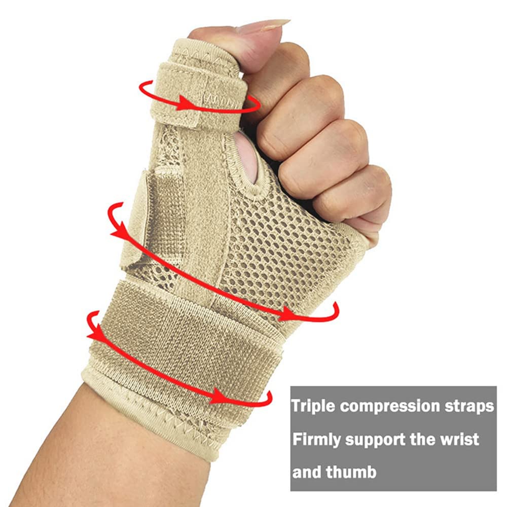 1Par De Férula Flexible para Muñeca Soporte para Pulgar para Tendinitis Artritis Protector Transpirable para Pulgar