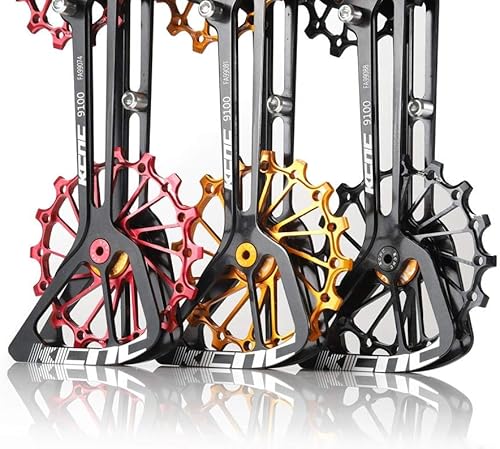 Miniatura 7 de KCNC Road Cyclocross Bicicleta OSPW Desviador de gran tamaño Sistema de rueda de polea para Shimano R9100R8000 uso 12t top+16t polea inferior en