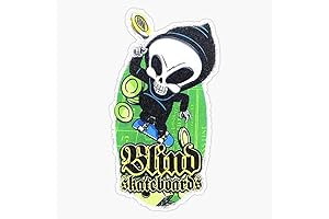 Vintage 90's 'Blind Skateboards' Hook Ups Grim Reaper Sticker