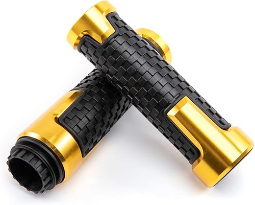 Miniatura 4 de Empuñaduras de mano de 78 pulgadas 0.866 in antideslizantes universales de aluminio y gel de goma para manillar para moto