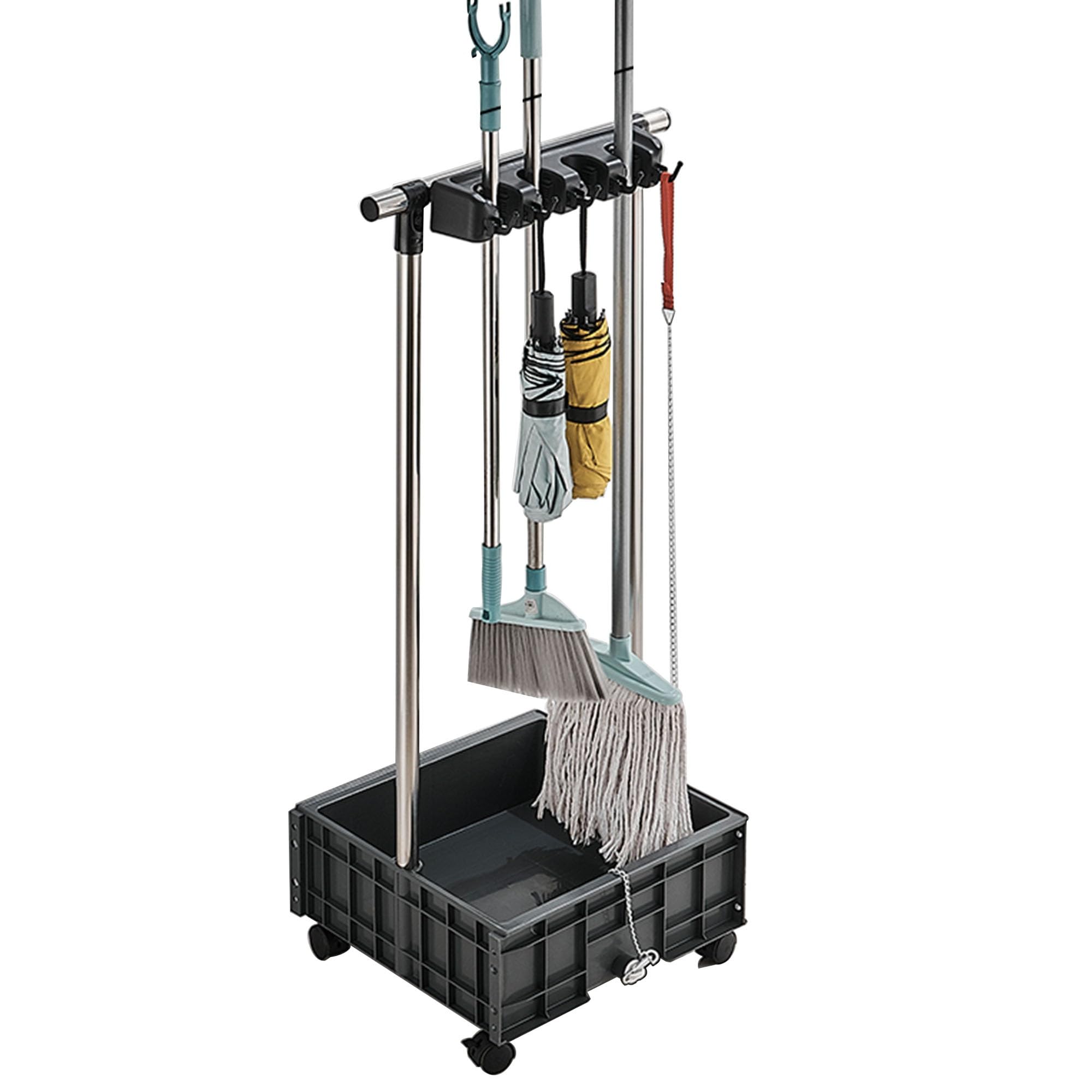 Organizer Per Pulizia WENKO - 6 Scomparti - 28x26.5cm - Poliestere Antracite