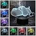 Produktbild 3d nachtlicht schönen hund doggy niedlichen welpen tier led nachtlicht tischlampe schlafzimmer haus dekor lampe kind kind geschenk