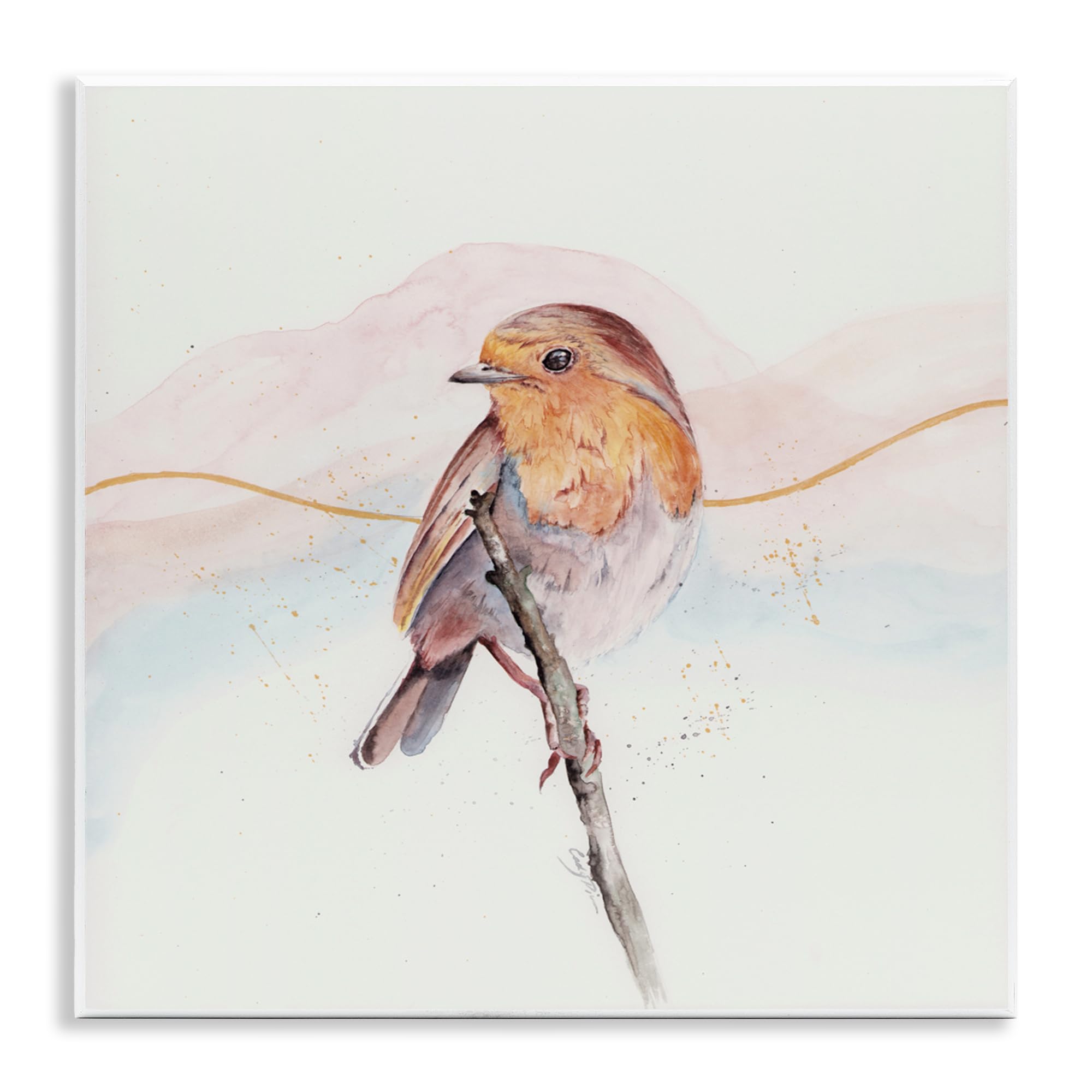 Stupell Industries Songbird Perched Subtlety Wall Plaque Art, design by Cady Driver, 12 x 12