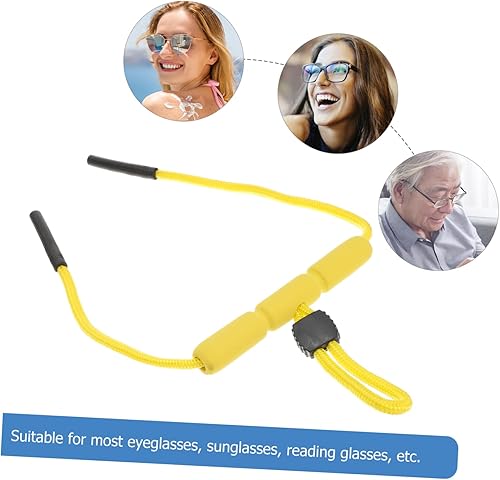 Miniatura 8 de Yardenfun Gafas de sol para hombre, correa de gafas de neopreno personalizadas, correas de gafas de sol deportivas, cadena flotante