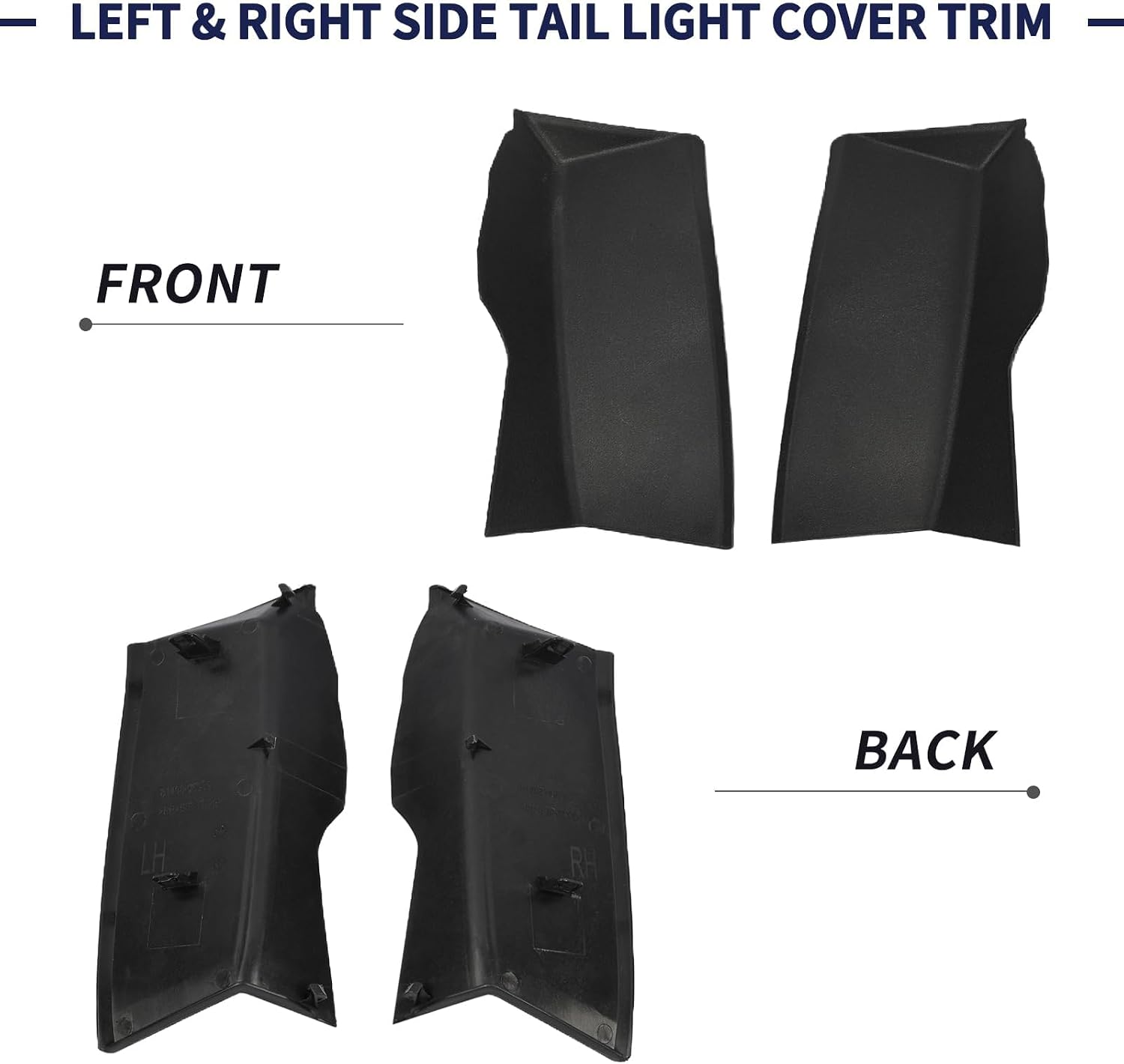 2Pcs Tail Light Cover Trim Left & Right Side 81497-06070 81498-06070 Compatible with Toyota Camry 2018-2023 Rear Combination Lamp Access Cover