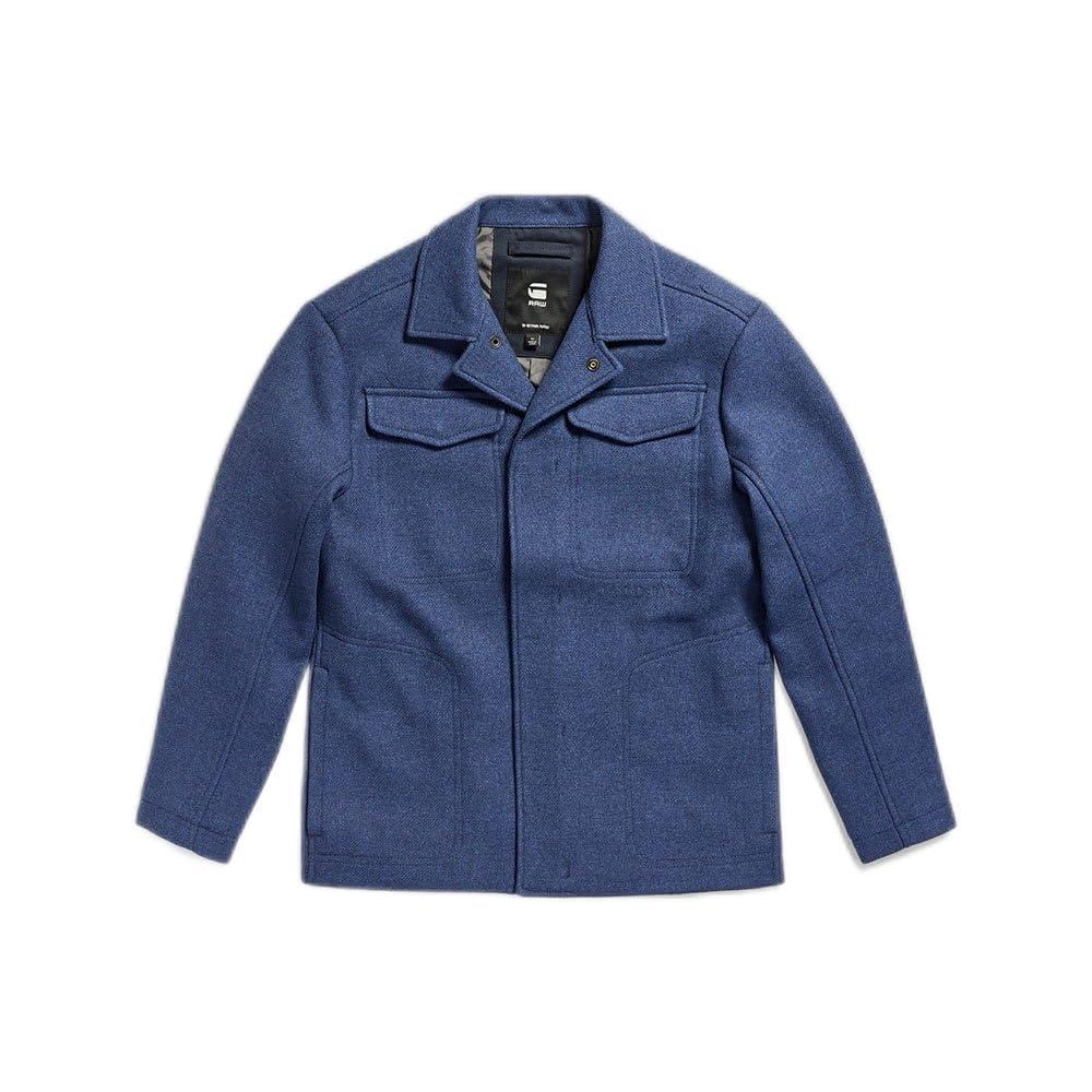 G-Star Men's Chore Wool Jacket, Blue (rank blue D24746-D445-868), XL