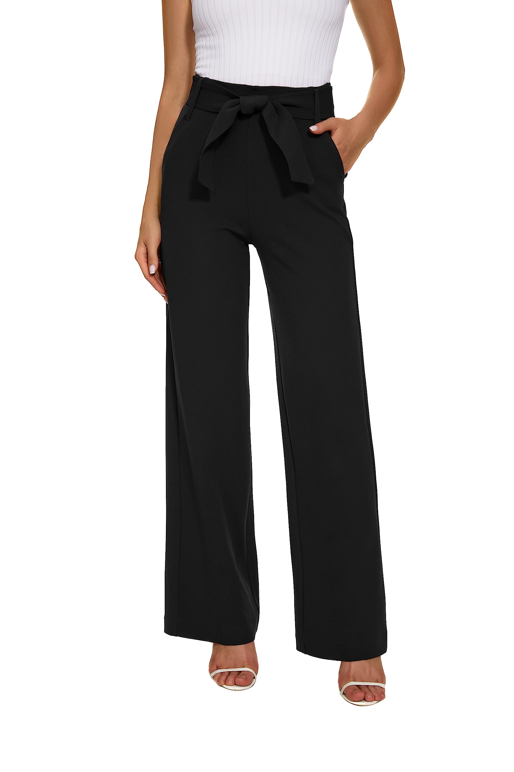 NuNu Yong Wide Leg Stretchy Pants for Women