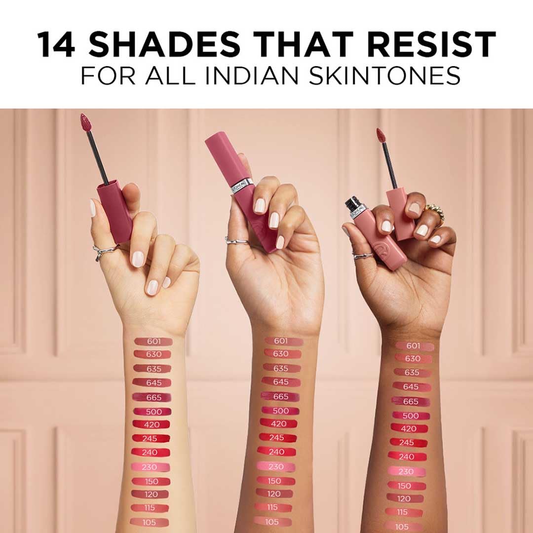 L'Oreal Paris Infallible Matte Resistance Liquid Lipstick 630 Rose Heat, 5 ml