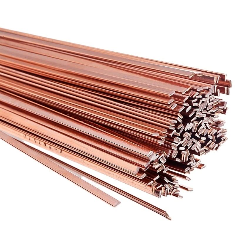 GatherTOOL 5Pcs/Set Dia 1/1.5/2/2.5/3mm Brass Welding Rod 50cm Phosphorus Copper Electrode Welding Wire Soldering Rod Bronze No Need Solder Powder (Size : 2.5mm, Color : 5pcs)