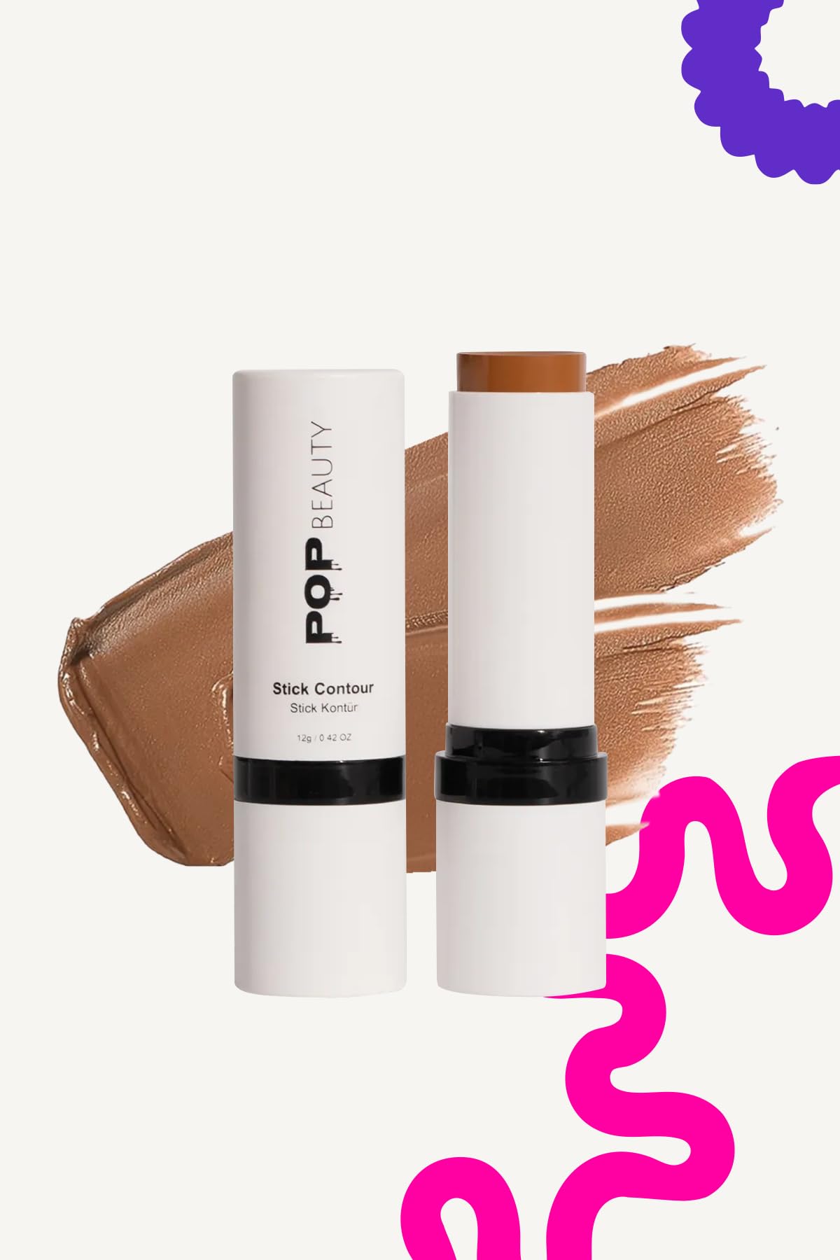 Pop Beauty Çift Tarafli Stick Kontür (Contour) Medium Dark