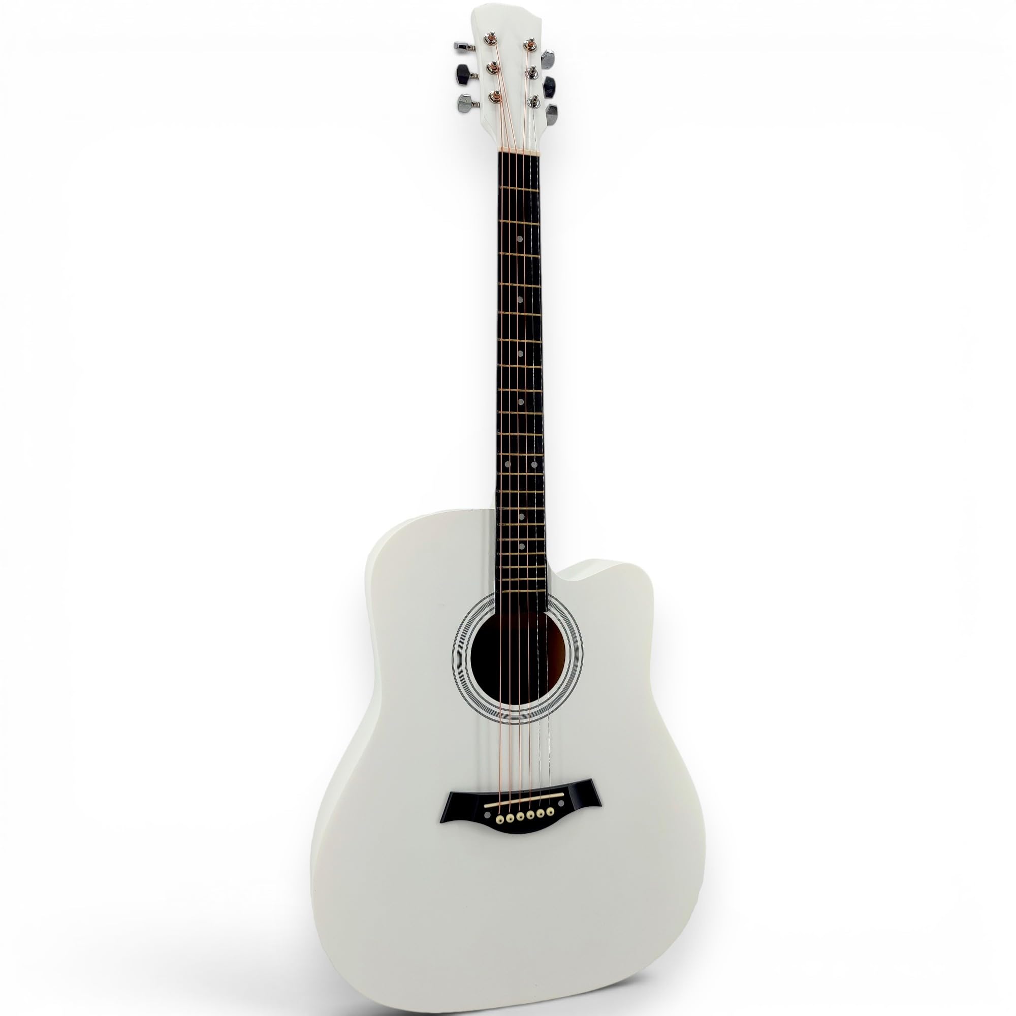 Guitare Folk Acoustique Adulte 41" | Cutaway Pan Coupé | Housse Sac à Dos + 6 Médiators + Cours Vidéo Offerts | Droitier | Débutant