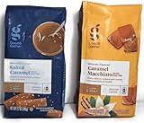 Good and Gather Caramel Macchiato and Salted Caramel Ground Coffee Variety Bundle, (Pack of 2) 12 oz Bags