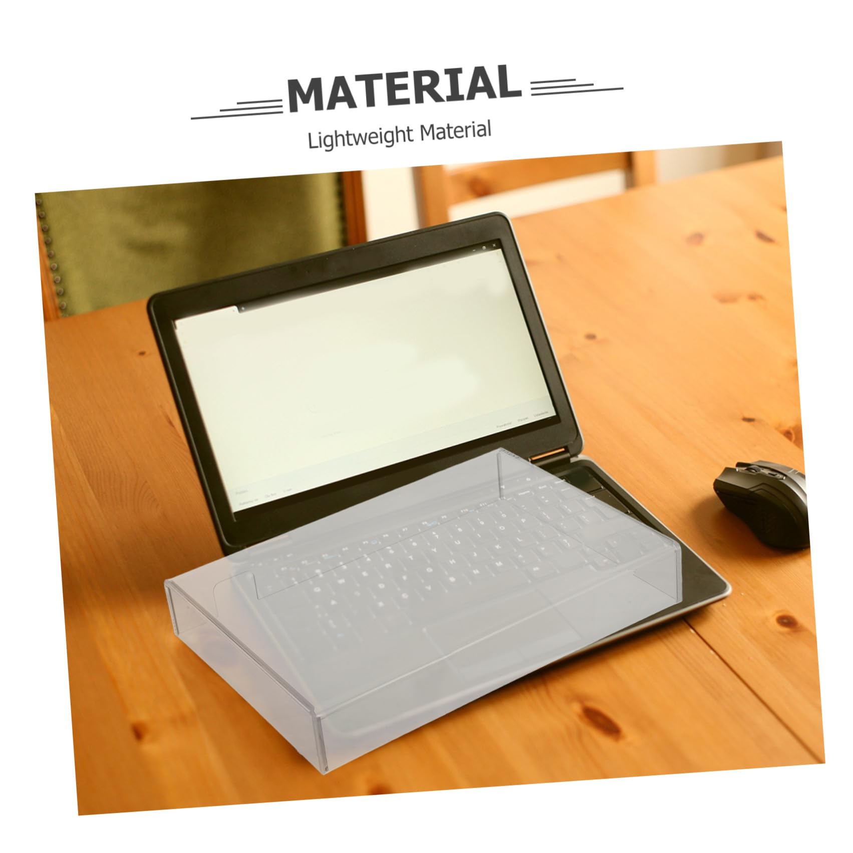 Protezione Antipolvere e Anti-Goccia in Acrilico Trasparente per Tastiera Laptop, Copertura Resistente all'Acqua per Tastiere da Gioco e Computer Portatili, Dimensioni 357X255X48