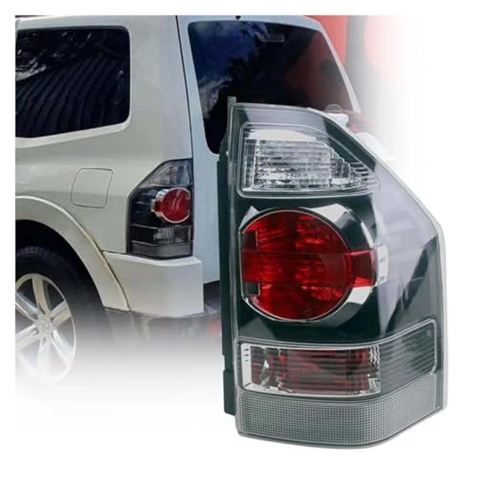 Dla Mitsubishi, dla Pahro, dla Montero V73 2003 2004 2005 2006 tylny kierunkowskaz hamulca reflektor przeciwmgielny akcesoria samochodowe Lampka kontrolna lusterka(BLACK Right)