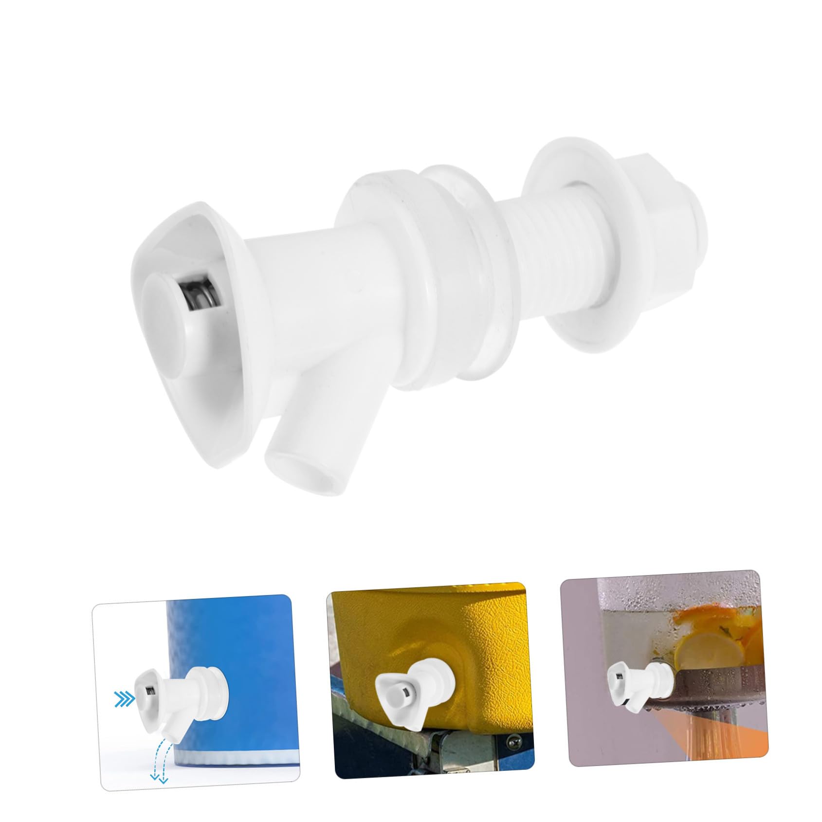 Alipis Rubinetto e Facile da Pulire in Bianco, Leggero per Dispenser Acqua in Bianco Antigoccia per Uso Esterno Contenitori e Secchi per Bevande