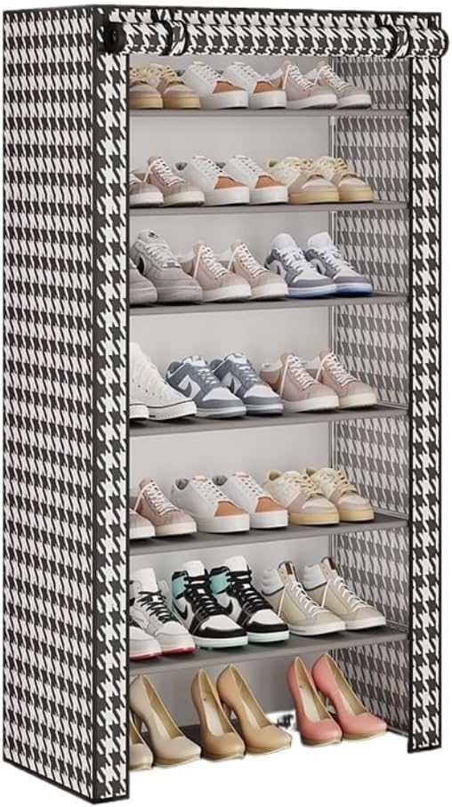 家具の必需品 シンプルな靴ラック寝室防塵多層収納アーティファクト靴キャビネットホームモダンなシンプルなスタイルのドア屋内 シューズラ