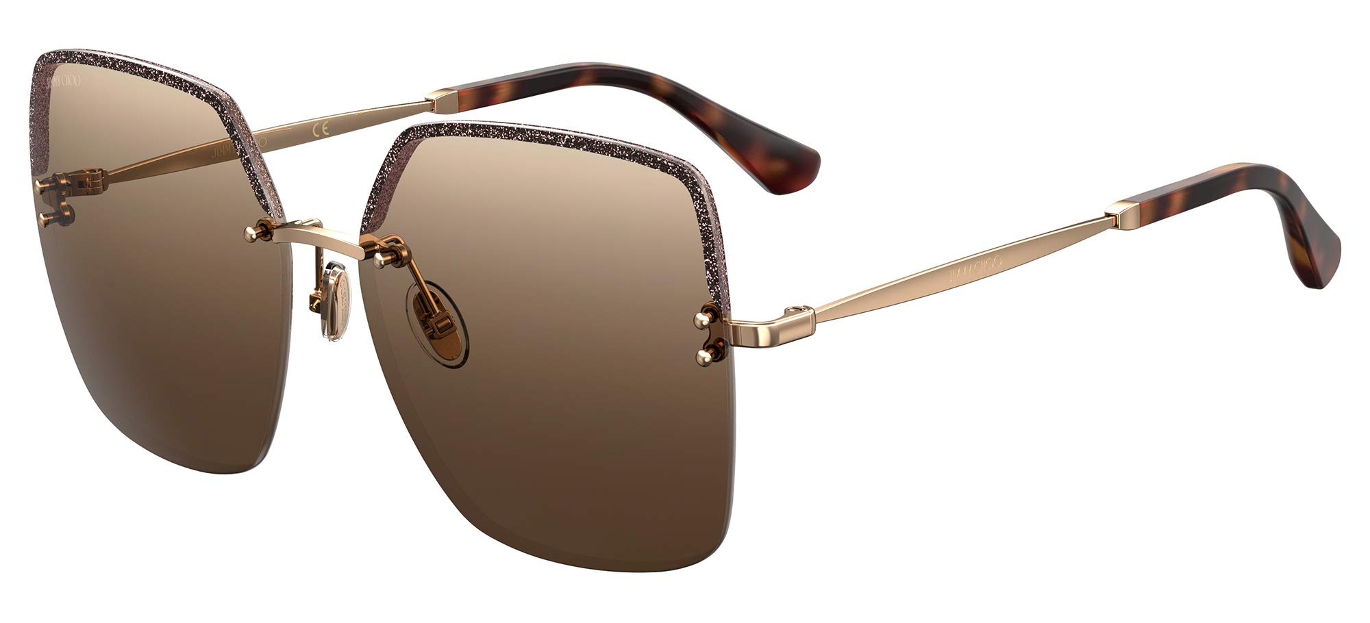 Jimmy Choosquare Sunglasses Tavi S 01qha Gold Havana 60mm  display picture 2