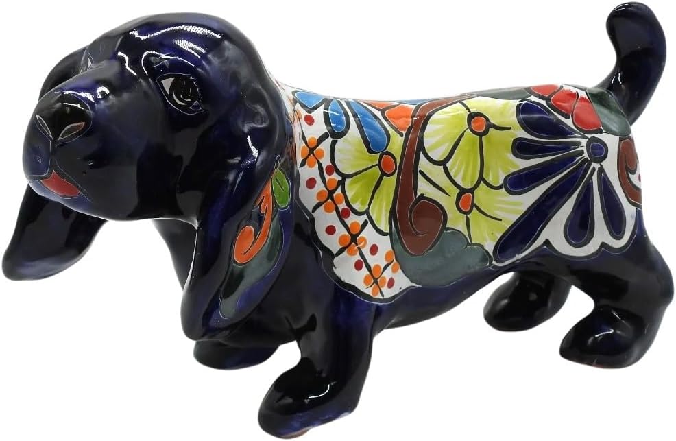 Talavera Dachshund Figure Small (Puebla)